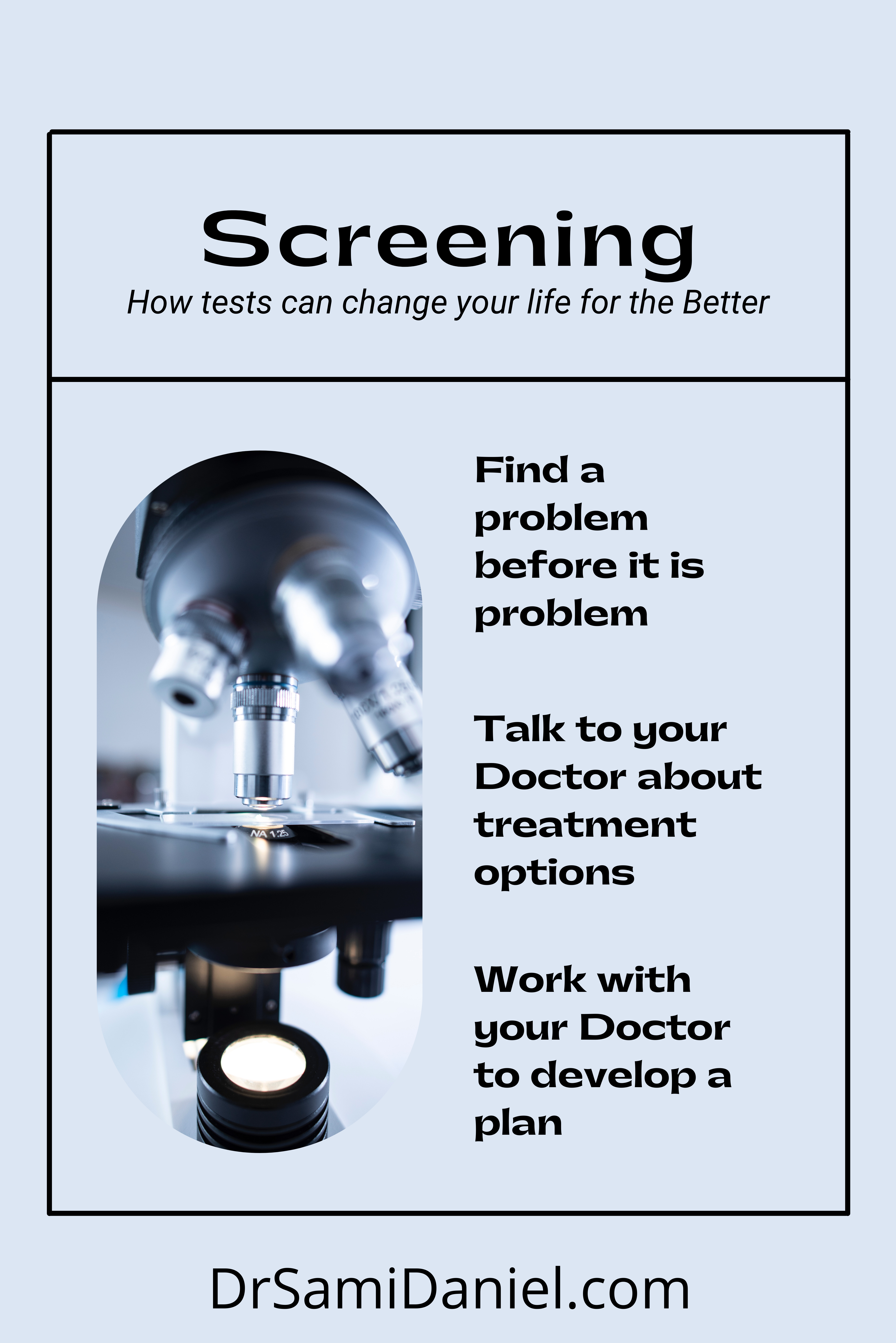 Learn how screening tests can change your life for the better